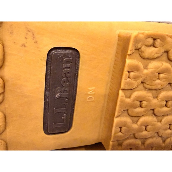 LL Bean Boots Womens 8 Inch Brown Leather Rubber Waterproof Snow Winter Boots - Picture 9 of 9